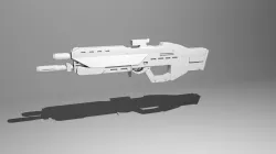 Camo Gun  Low-poly  3D model
