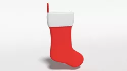 Cartoon Christmas Stocking 3D model