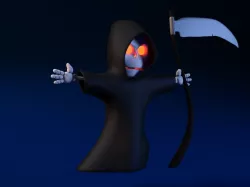 Cartoon Death Not Rigged 3D model