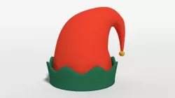 Cartoon Elf Hat 3D model