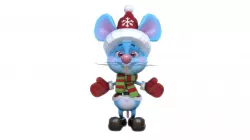 Cartoon Mouse Low poly 3D model Low-poly  3D model