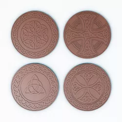 Celtic Medals Fantasy Coins - Circle Patterns 3D model