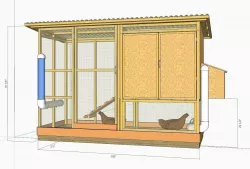 Chicken coop 3D model