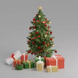 Christmas Tree G36 Low-poly  3D model