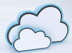 Cloud icon 3D model