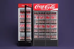 Coca-Cola cooler Low-poly  3D model