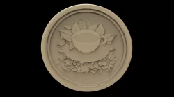 Coffee bean 3d stl models for artcam and aspire 3D model