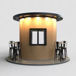 Coffee Booth 3D model