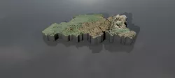 Collection of heightmaps and geometry for Belgium Texture