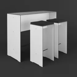 Conmoto Riva barstool Low-poly  3D model