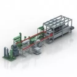 Conveyor 3D Model 3D model