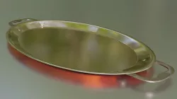 Copper Tray Low-High Poly 3D Model Low-poly  3D model