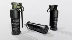CTS 7290ML Mini Flash Bang Grenade Low-poly  3D model