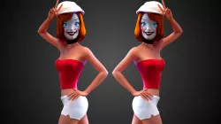 Dee Dee Cartoon - Batman Beyond 3D model