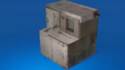 Derelict building Low-poly  3D model
