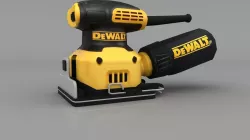 DEWALT Sheet Palm Grip Sander DWE6411K Low-poly  3D model