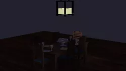 Dining table with chairs  3D model