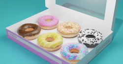 Donuts in a donut box 3D model