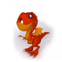 Dragon cartoon 3D model