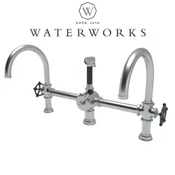 Egulator gooseneck double spout marquee kitchen faucet 3D model