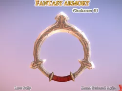 Fantasy Armory - Chakram 01 Low-poly  3D model