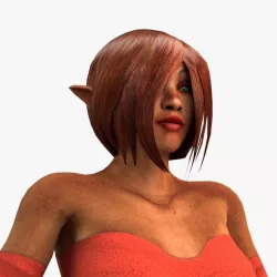 Female Demon - rigged animated 3D model