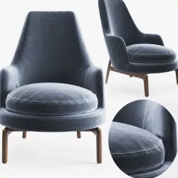Flexform Leda Armchair 3D model