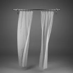 Flying Curtains 3D model