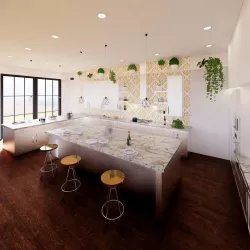 Full Parametric Kitchen Created in Revit 3D model 2 3D model