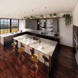 Full Parametric Kitchen Created in Revit 3D model 3 3D model