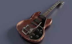 Gibson SG Low-poly  3D model