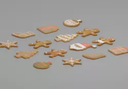 Gingerbread Man G38 Low-poly  3D model