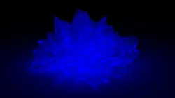 Glowing Crystal  Low-poly  3D model