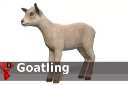 Goatling Low-poly  3D model