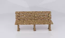 Granola Bench 3D model