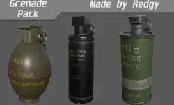 Grenade Pack Low-poly  3D model