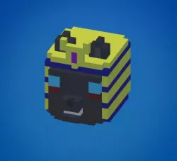 Head Anubis Voxel 3D model