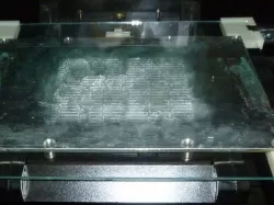 Heat bed 8x10 glass to 6x9 heat bed