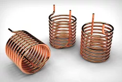Helical pipe coil 3D model
