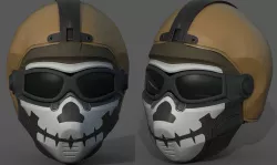 Helmet scifi military combat soldier cyborg armor hats  Low-poly  3D model