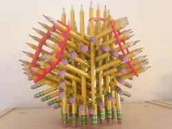 Helpers for 72-pencil sculpture