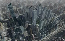 High Rise City V  Low-poly  3D model