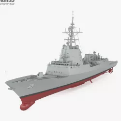 Hobart-class destroyer 3D model
