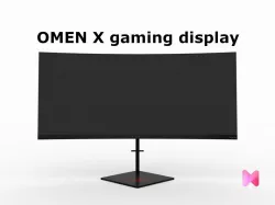 hp omen gaming monitor game asset Low-poly  3D model