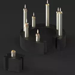  IKEA WERMER Candlestick and Tealight 3D model