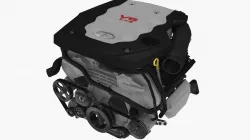 Infiniti G35 VQ35DE engine Low-poly  3D model