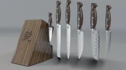 Knife Set Low-poly  3D model