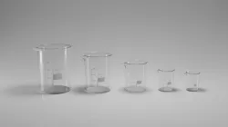 Laboratory Beaker Set 50-1000ml 3D model