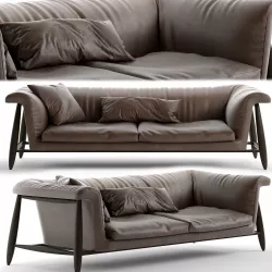 Leather sofa 3D model