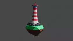 Lighthouse low poly Low-poly  3D model